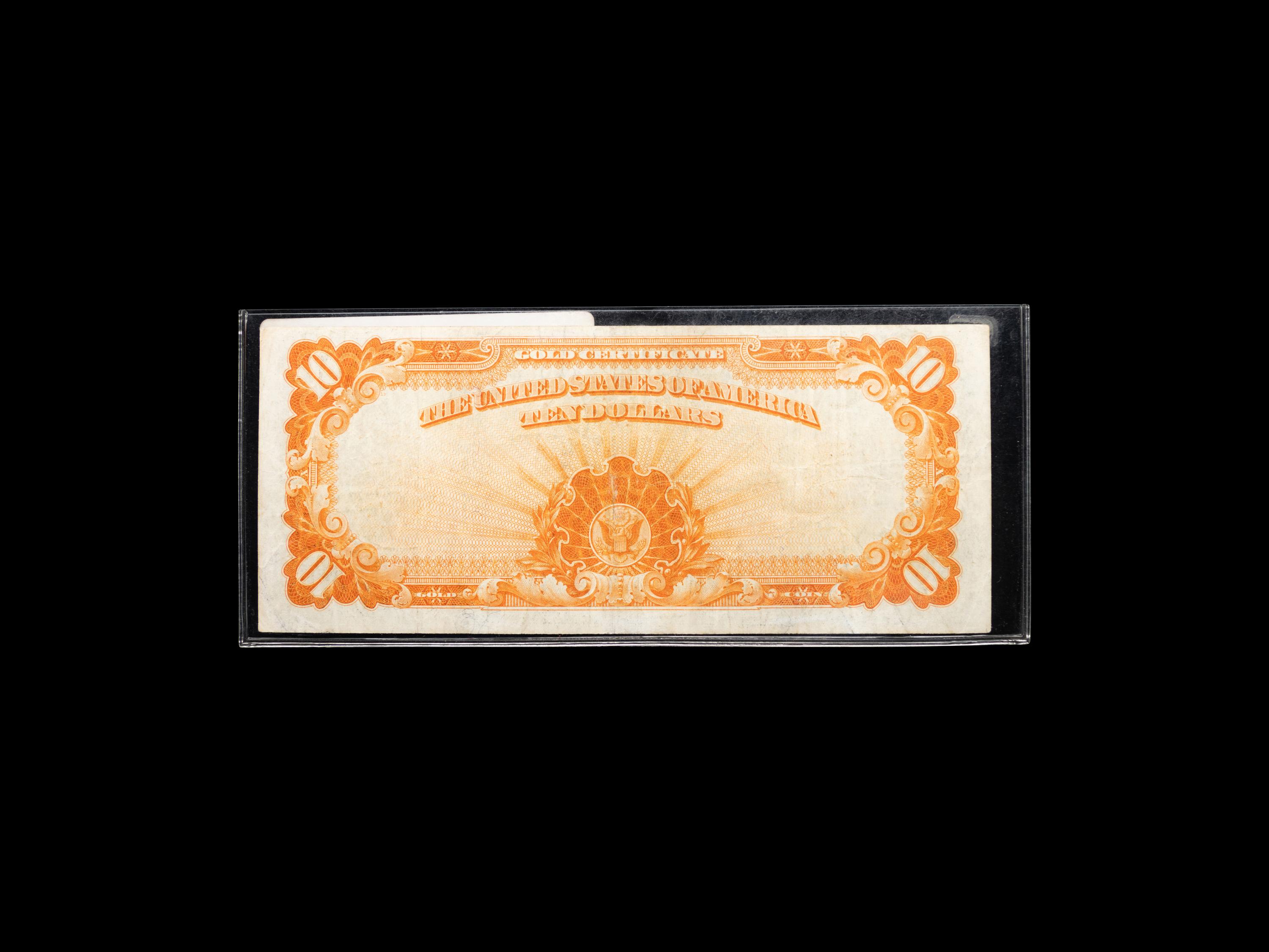 A Series 1922 $10 Gold Certificate