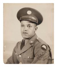 [AFRICAN AMERICANA]. Photographic archive related to Sgt. Robert L. Blackburn, 93rd Signal Company, 93rd Infantry Division, of Cleveland, Ohio.