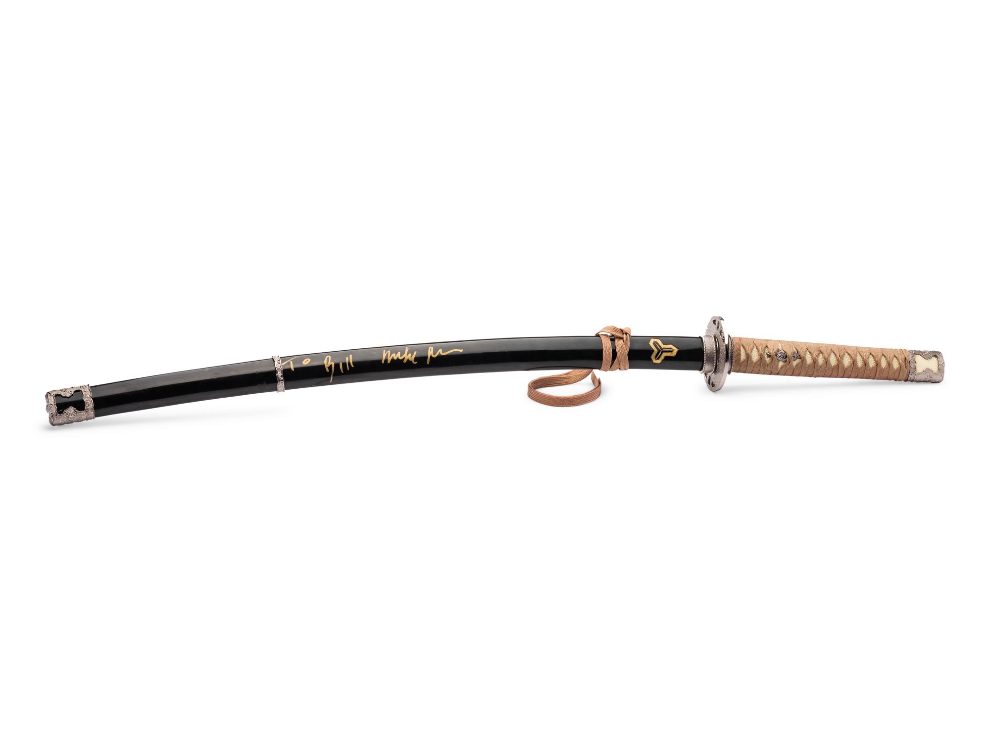 (Film Memorabilia) Prop Sword from Kill Bill . Miramax, 2003.