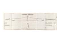 [CINCINNATI]. ROEBLING, John Augustus (1806-1869). Report and Plan for a Wire Suspension Bridge, Proposed to be Erected Over the Ohio River at Cincinnati . Cincinnati, OH: John Ocheltree for J.A. & U.P. James, 1846.