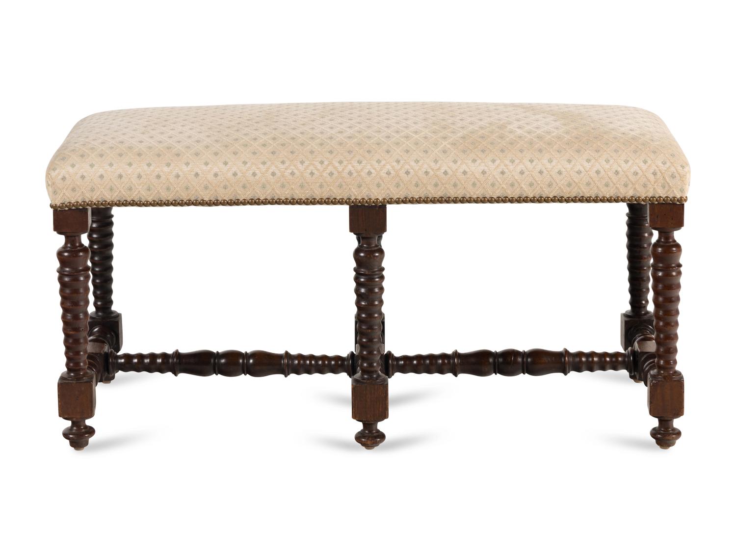 An English Mahogany Hall Bench