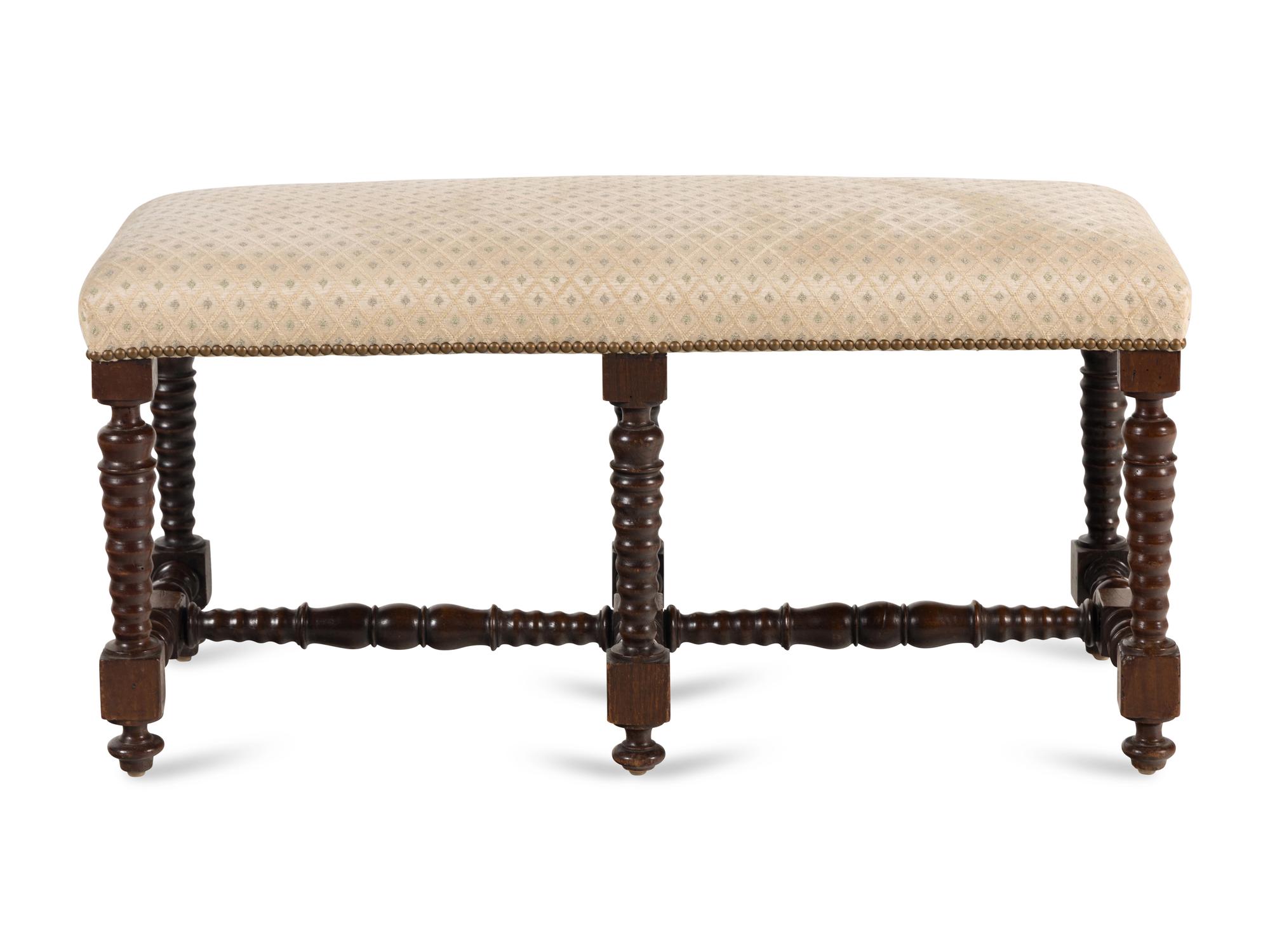 An English Mahogany Hall Bench