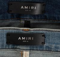 Two Pairs of Amiri Jeans, c.2017 — BNY 19, 21