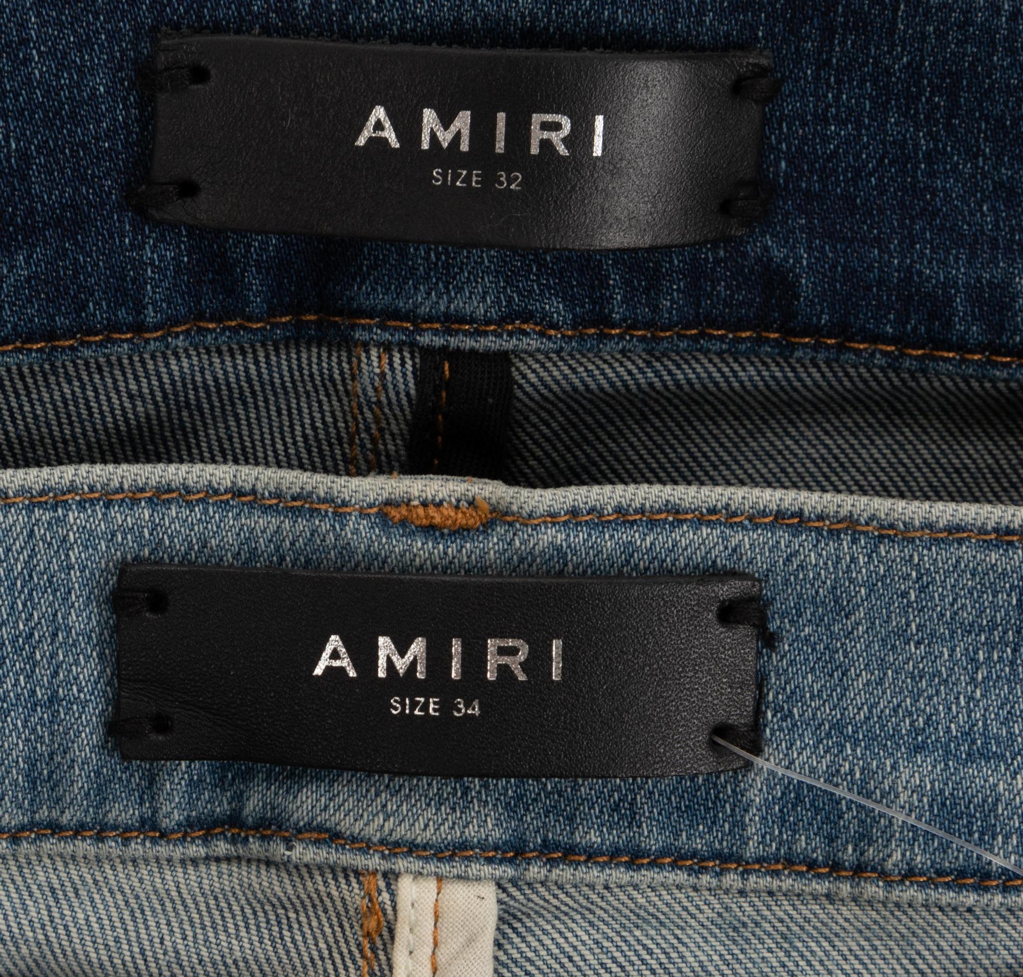Two Pairs of Amiri Jeans, c.2017 — BNY 19, 21