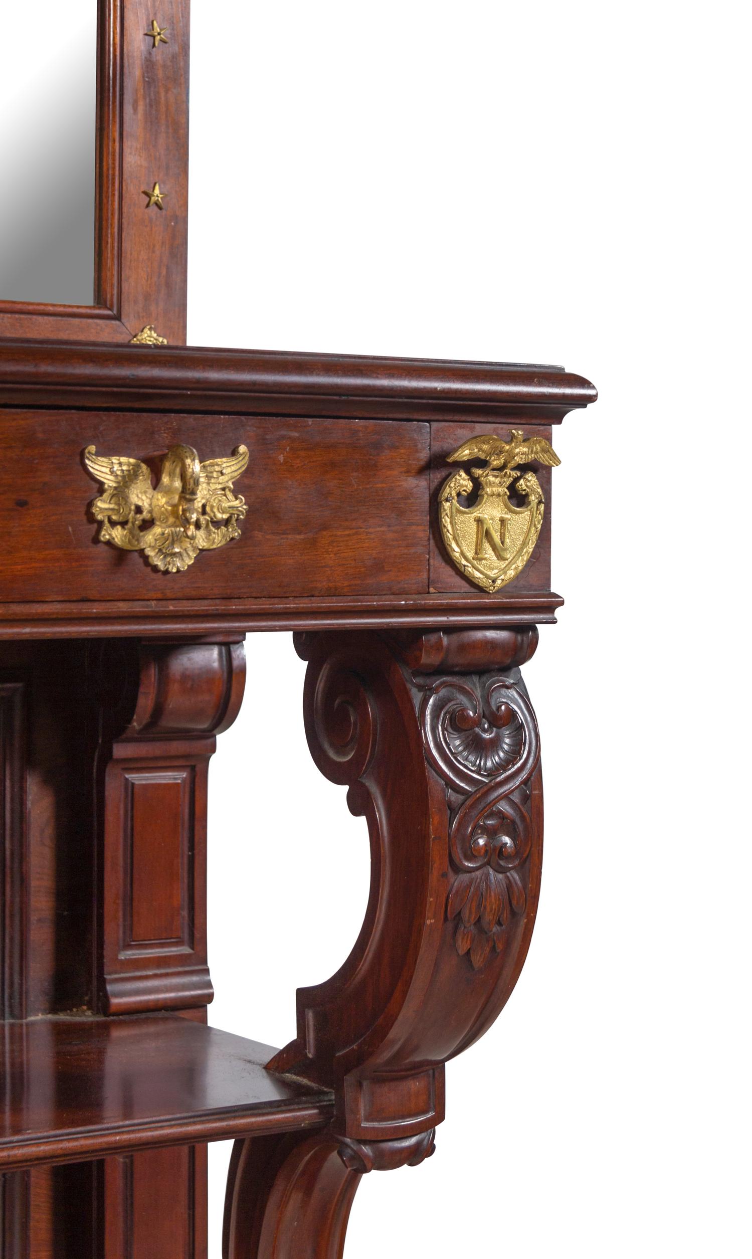 An Empire Style Gilt Metal Mounted Mahogany Server