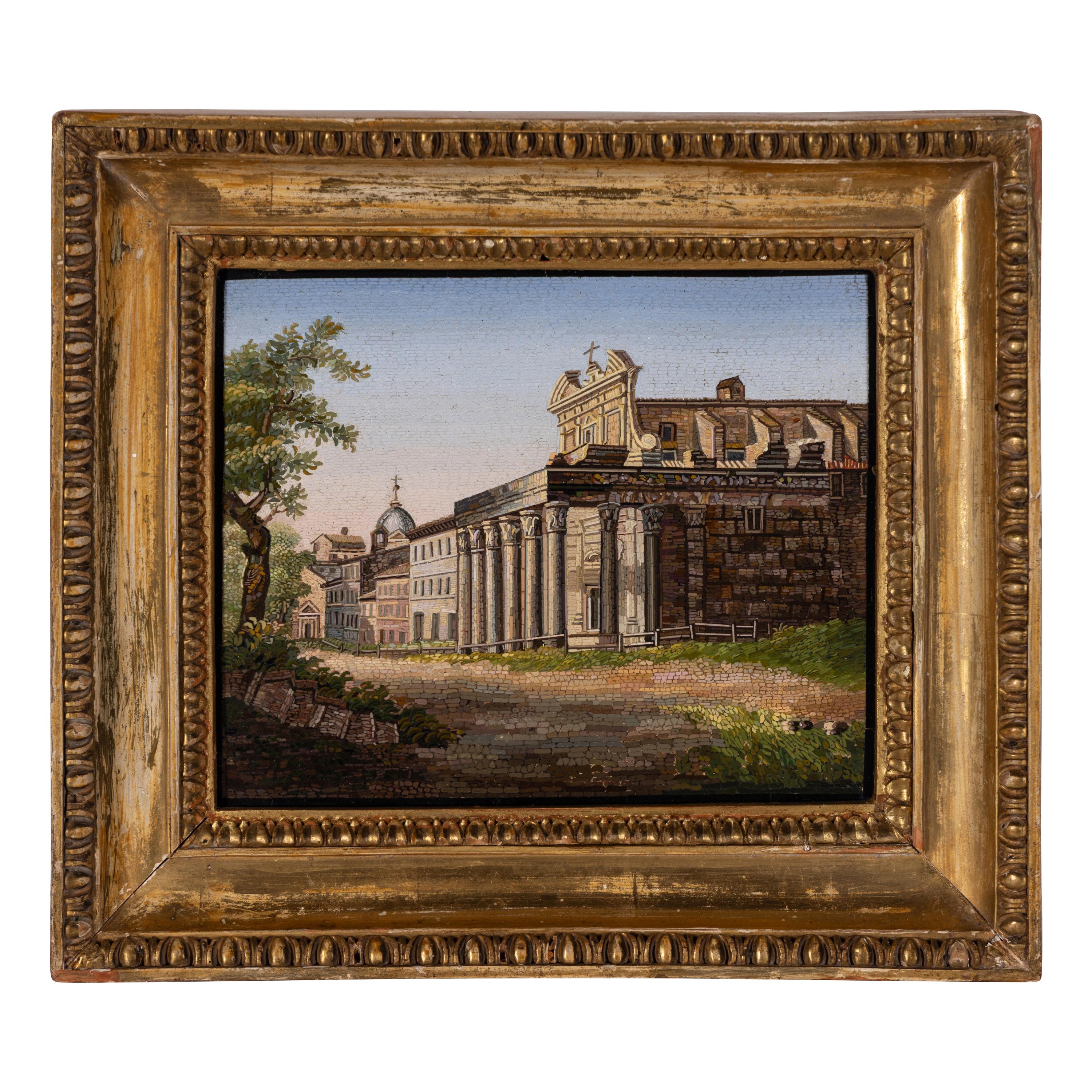 An Italian Micromosaic of the Temple of Antoninus and Faustina