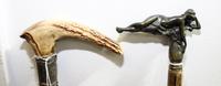 A Group of Two Canes Length of longest 33 1/2 inches.