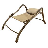A Bronze Garden Chair 30" W x 50" D x 24" H — France, Circa 1870