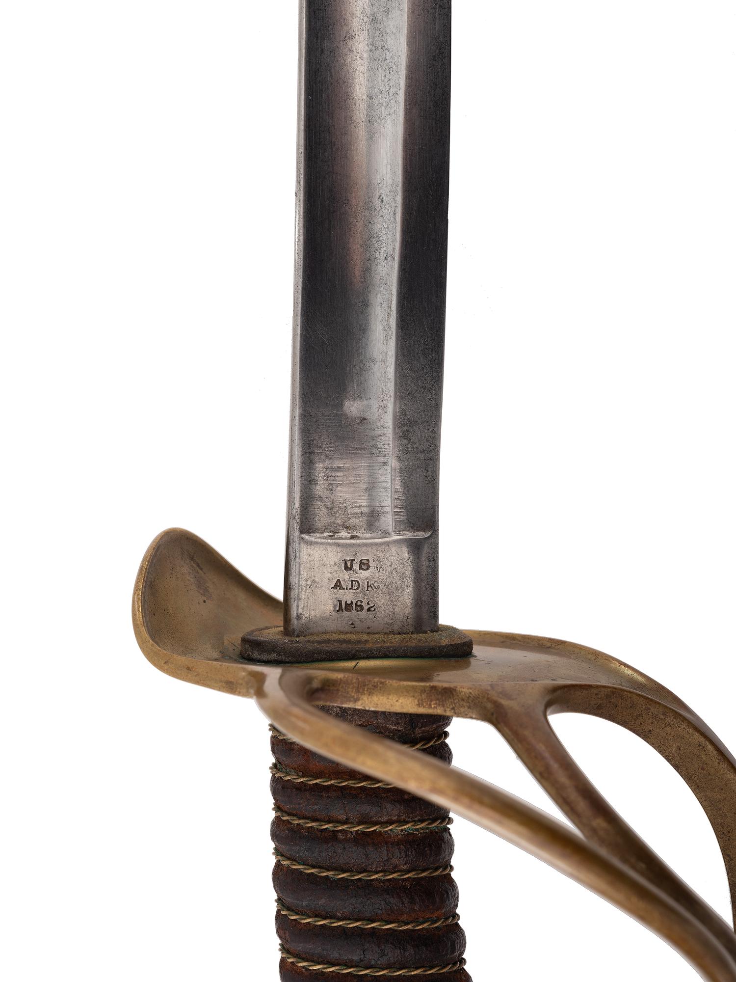 [CIVIL WAR]. A collection of items identified to General James Lyman Van Buren, incl. US Model 1860 Light Cavalry saber, buff saber belt, shoulder straps, insignia, and photographs.