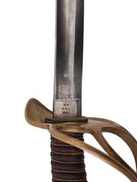 [CIVIL WAR]. A collection of items identified to General James Lyman Van Buren, incl. US Model 1860 Light Cavalry saber, buff saber belt, shoulder straps, insignia, and photographs.