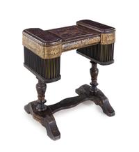 A Chinese Export Lacquered Work Table