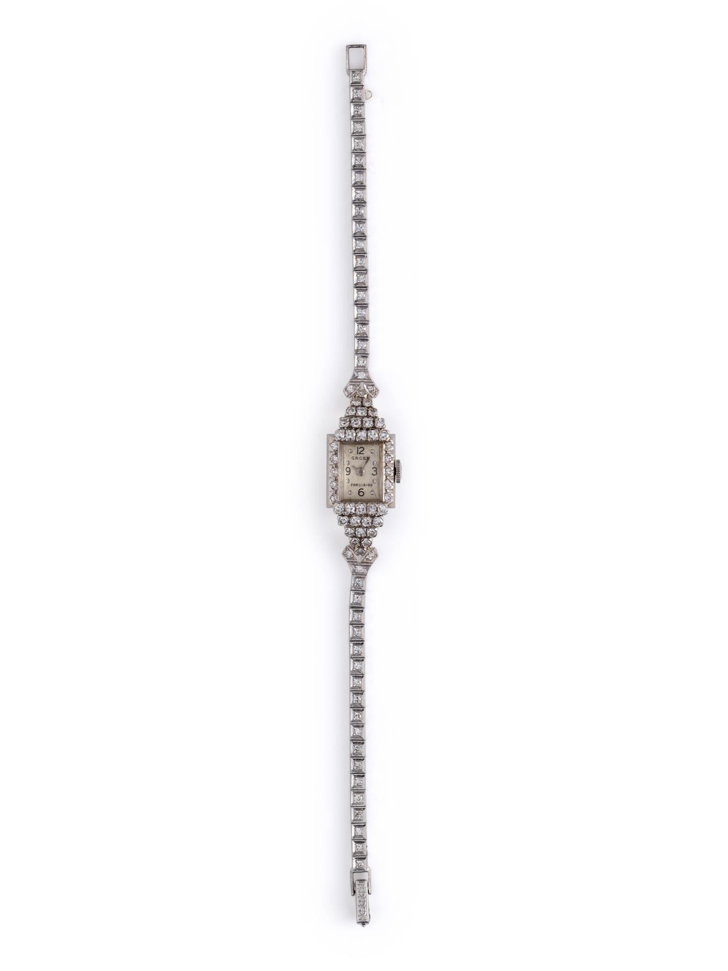 GRUEN, DIAMOND WRISTWATCH