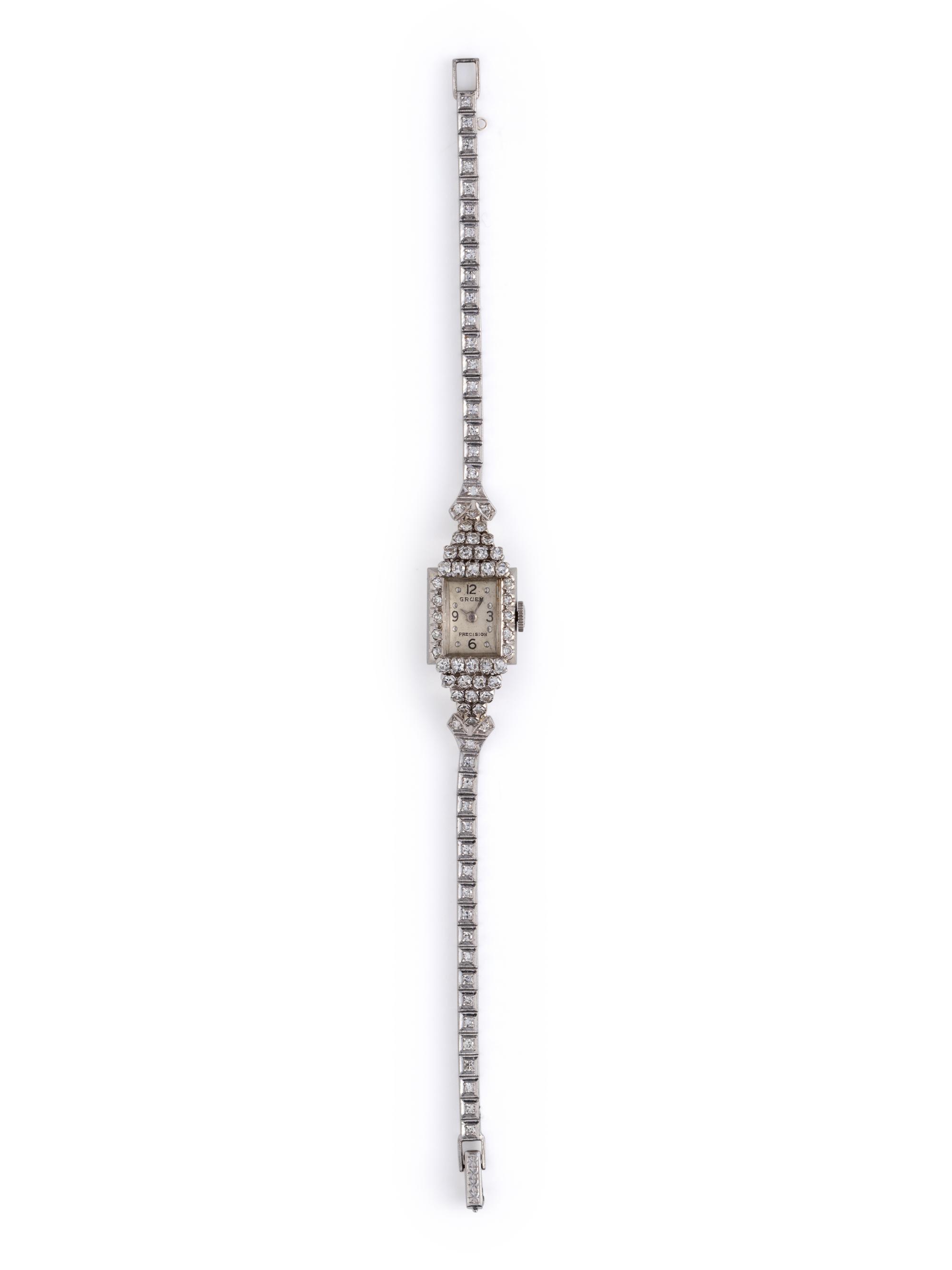 GRUEN, DIAMOND WRISTWATCH