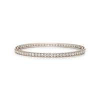 ART DECO, PLATINUM AND DIAMOND BANGLE BRACELET