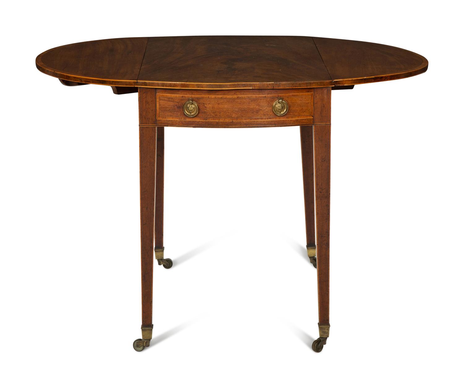 A George III Crossbanded Walnut Pembroke Table