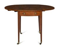 A George III Crossbanded Walnut Pembroke Table
