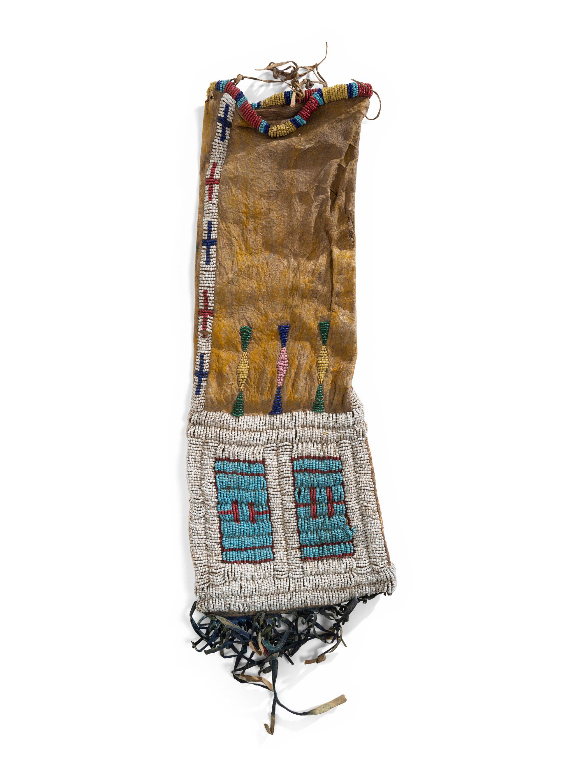 Sioux Pictorial Tobacco Bag, with Horses