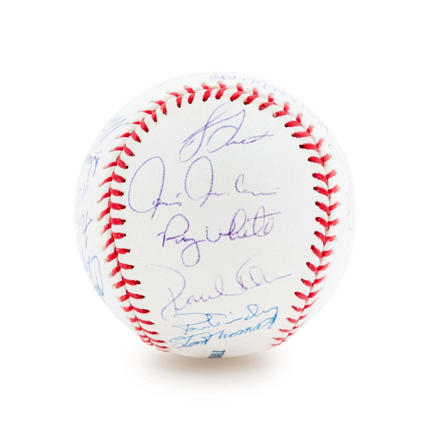 A 1977 New York Yankees Team Signed Baseball (Steiner)