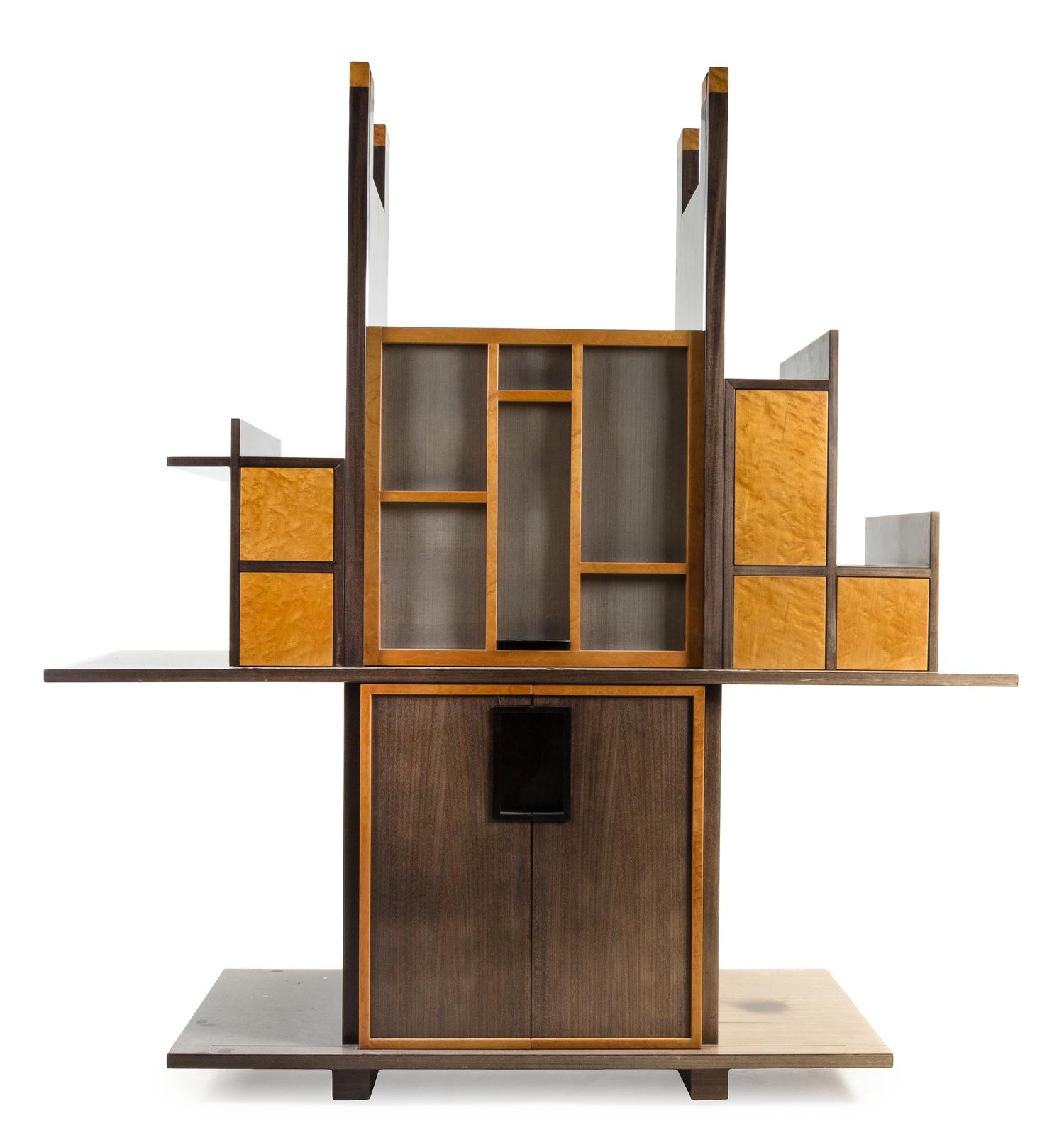 Manner of Memphis Group, 1990s, a custom bar cabinet