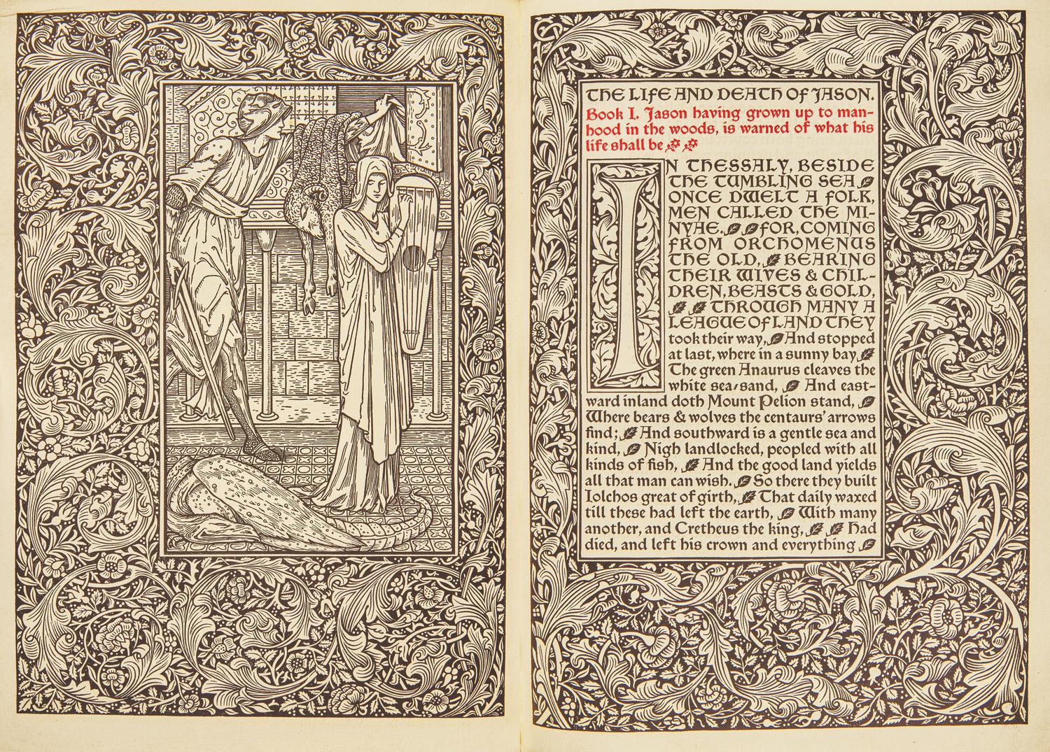 [Kelmscott Press] Morris, William. The Life and Death of Jason, A Poem