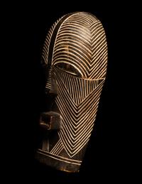 A Songye Wood Female Mask (Kifwebe)