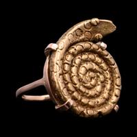 An Ashanti Serpent Gold Ring