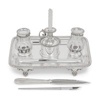 An Elkington Silver-Plate Standish