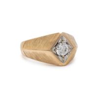YELLOW GOLD AND DIAMOND RING