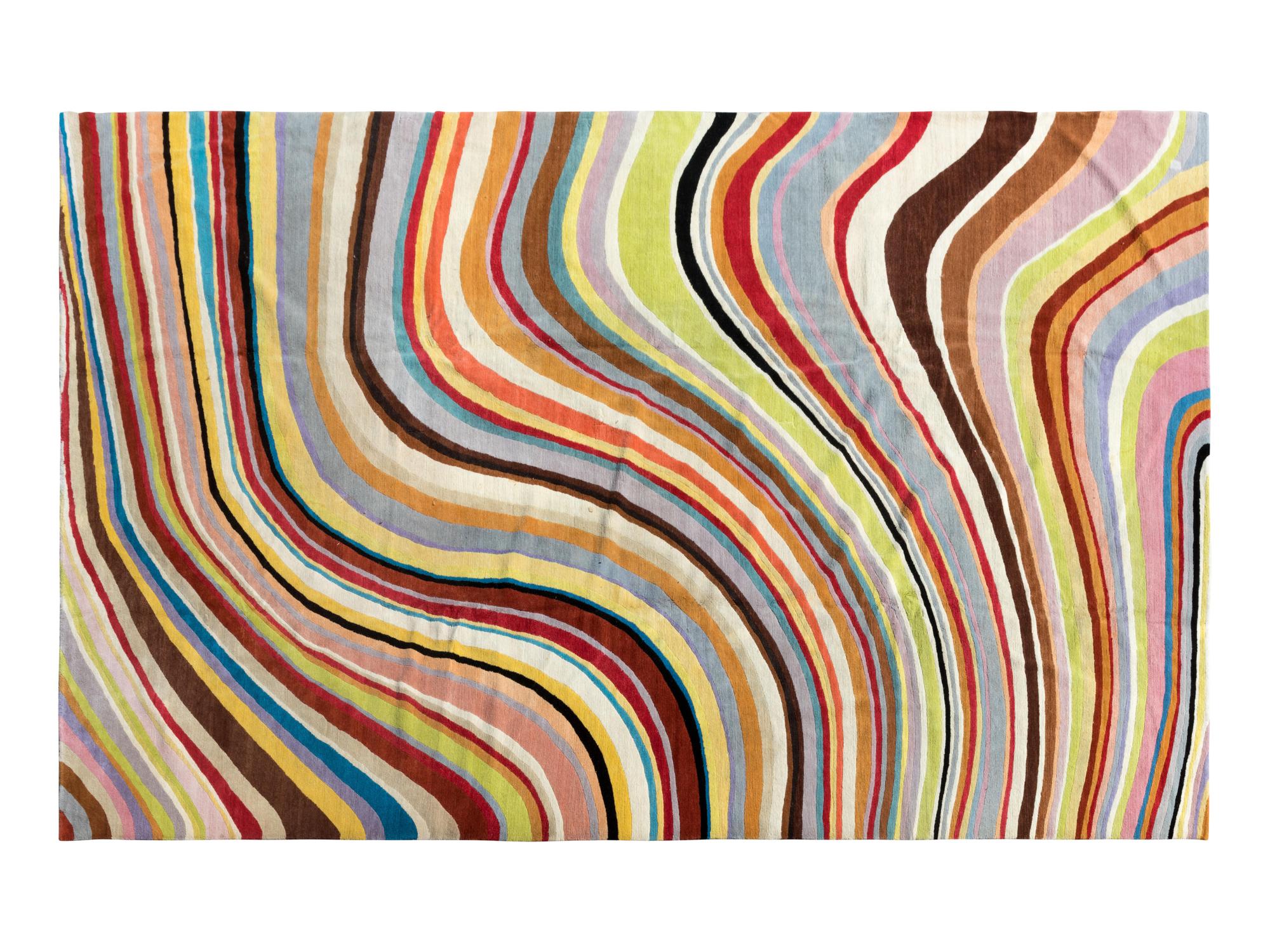 A Modern Striped Rug — PAUL SMITH, 20TH CENTURY