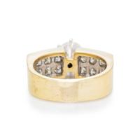 DIAMOND AND YELLOW GOLD RING