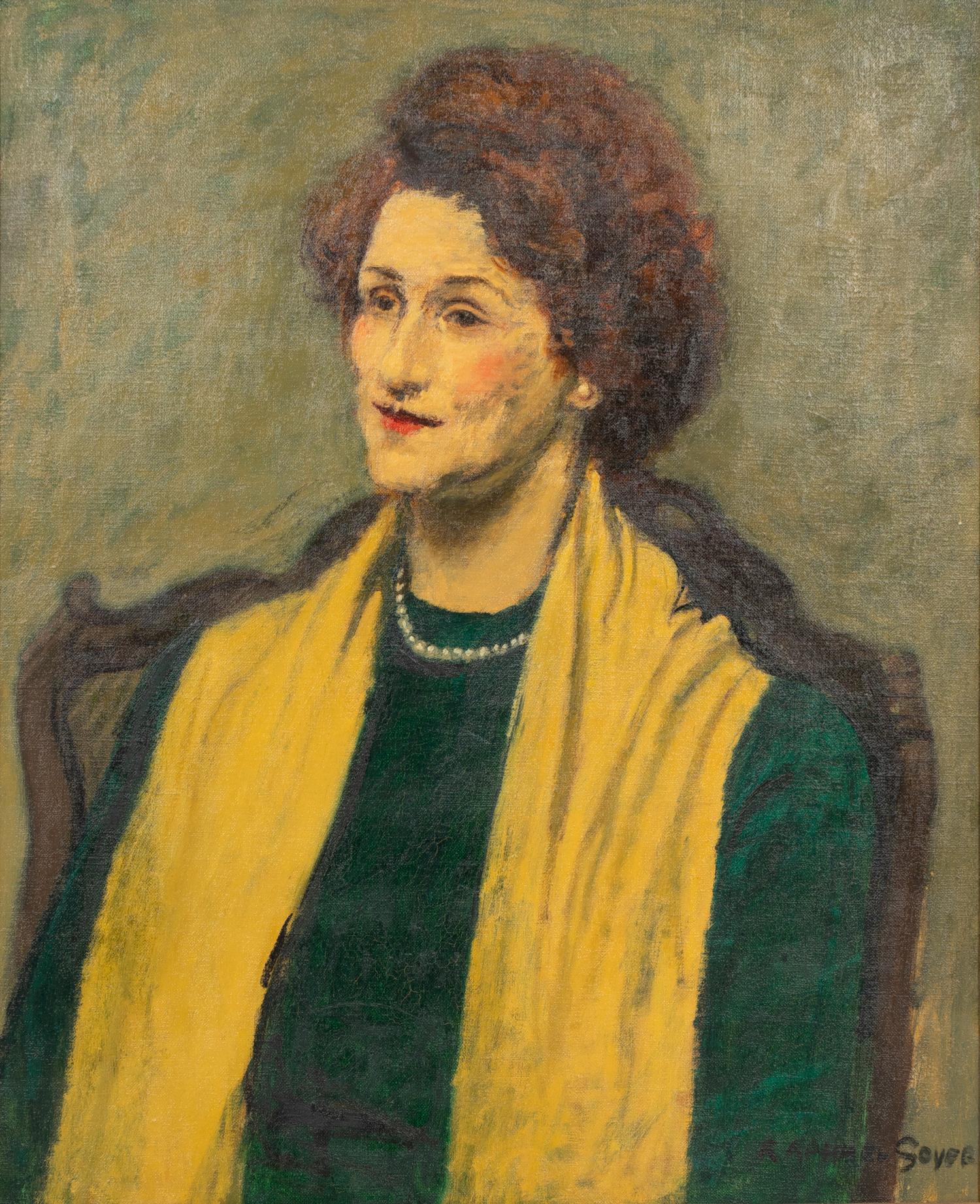 Portrait of a Woman with Yellow Scarf