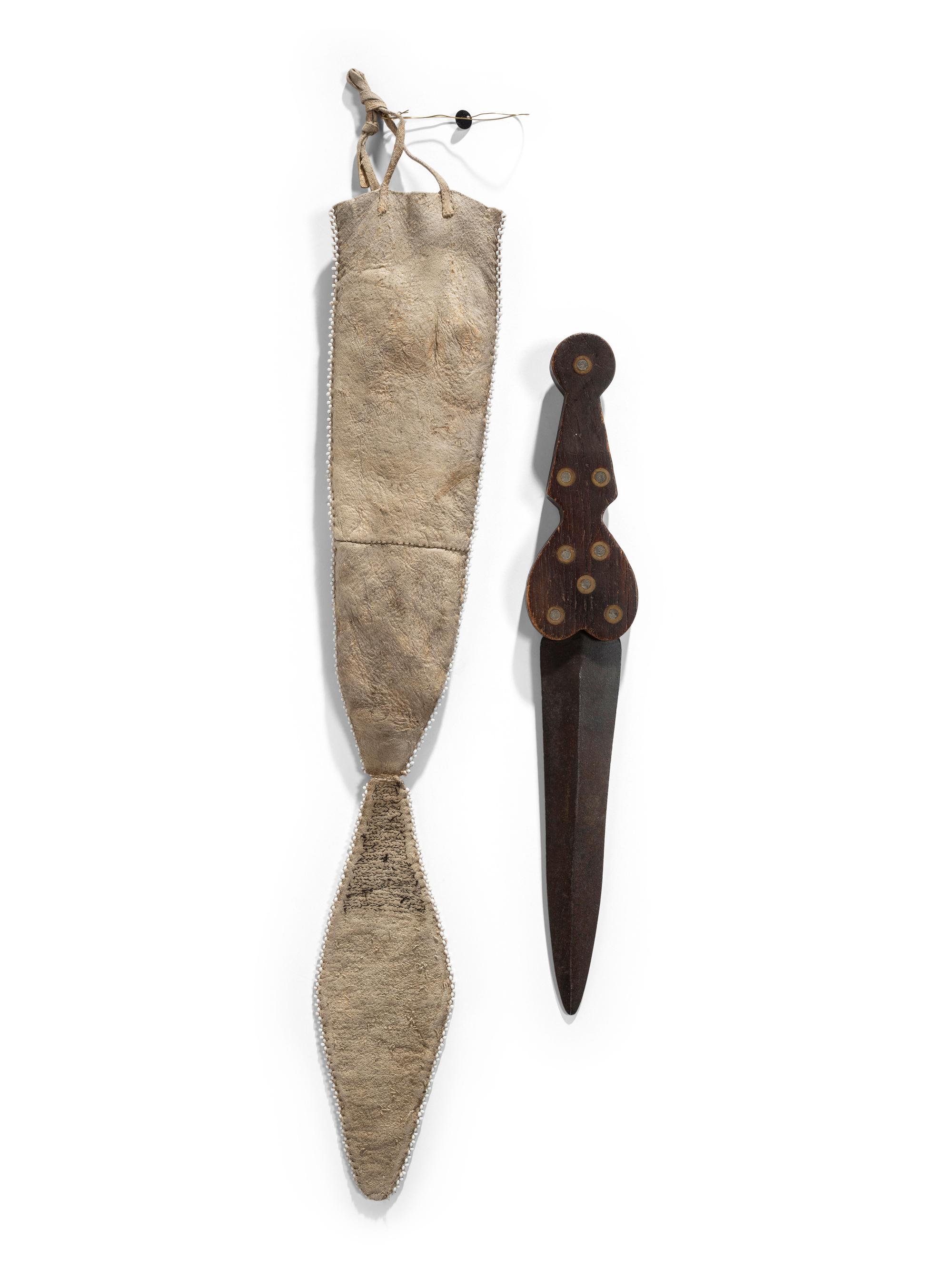 Blackfeet Beaded Hide Knife Sheath