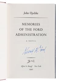UPDIKE, John (1932-2009). A group of 19 FIRST EDITIONS of Updike’s works, MANY SIGNED, comprising: