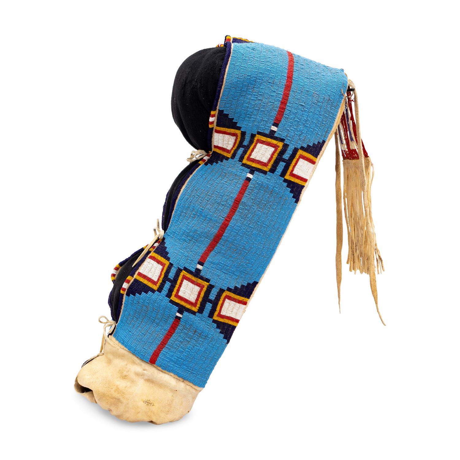 Sioux Beaded Hide Cradle