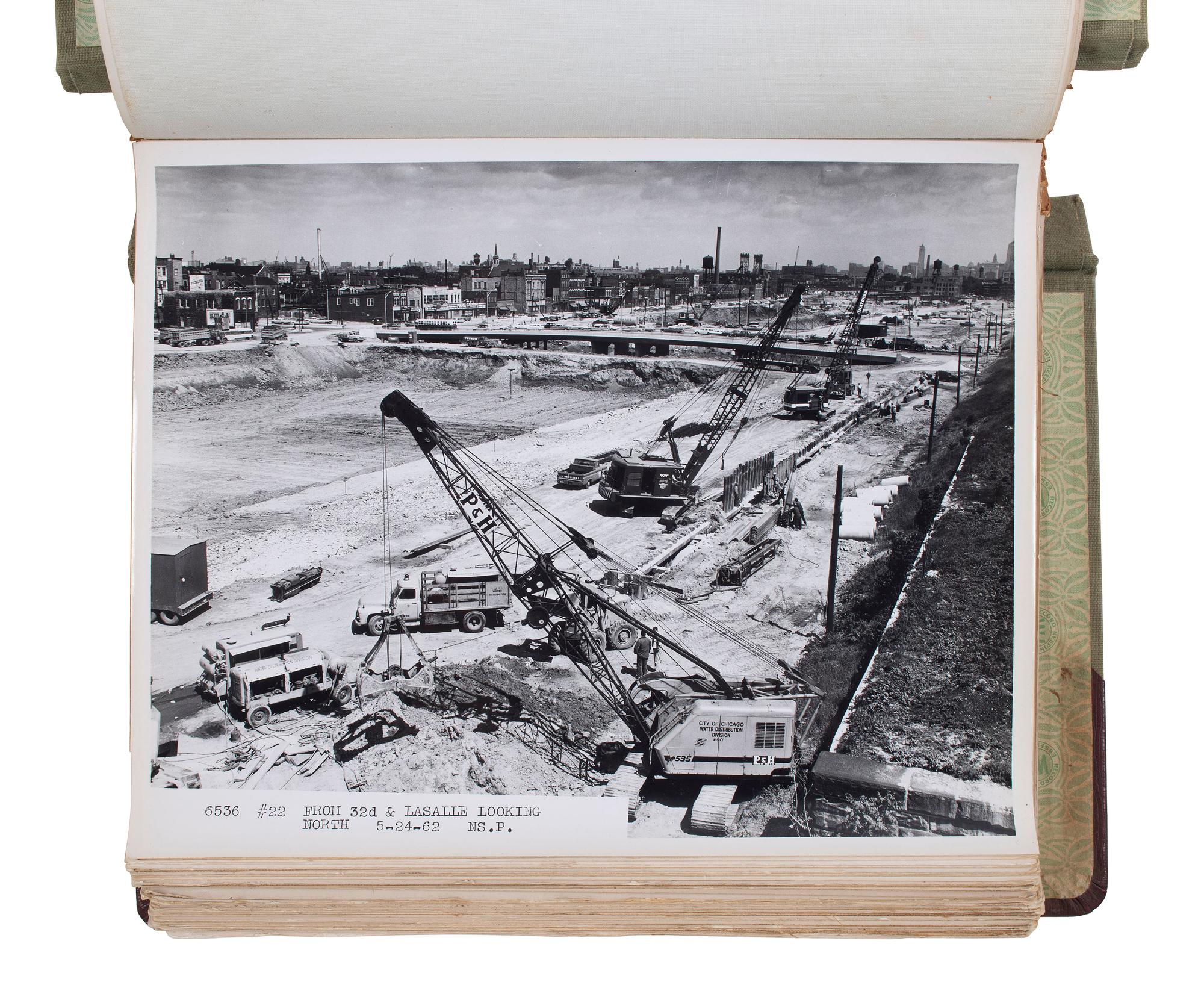 [SEGREGATION] -- [CHICAGO]. A group of over 300 images documenting the construction of the Dan Ryan Expressway and destruction of the Bronzeville neighborhood, ca 1961-1962.