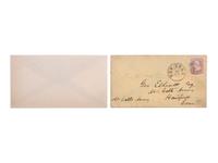 [POLITICS IN AMERICA -- 1860 ELECTION]. A group of 13 covers featuring Abraham LINCOLN, Stephen A. DOUGLAS, and John C. BELL, with embossed examples.