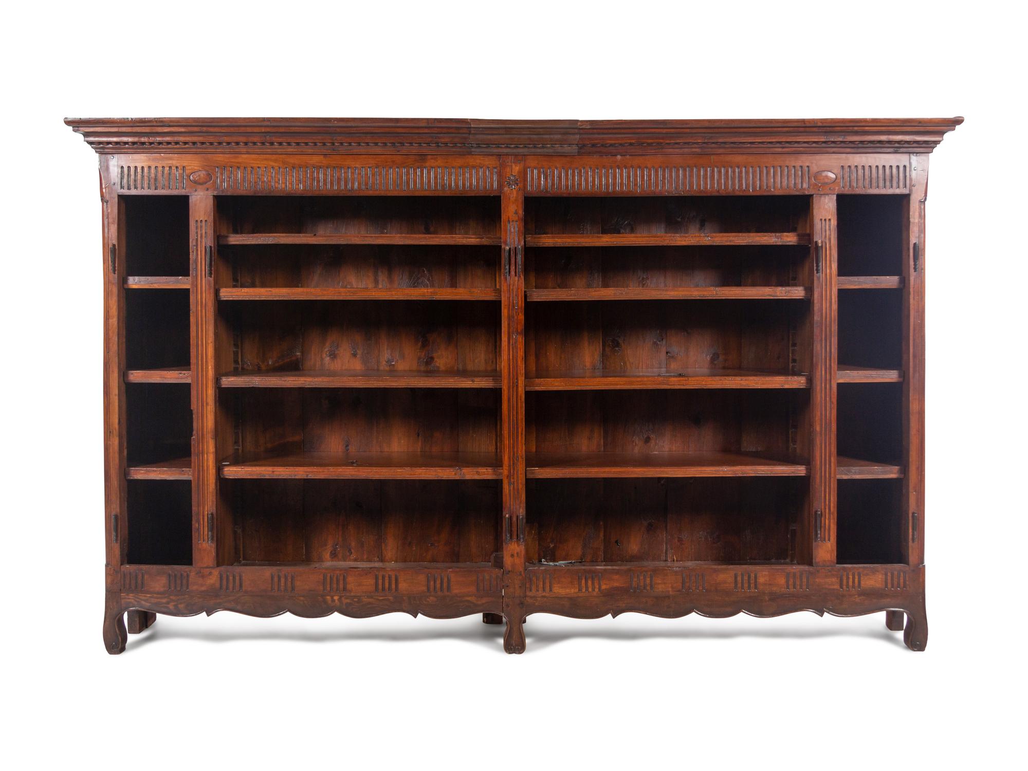 A French Provincial Walnut Bibliothèque