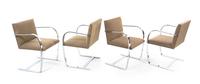 Ludwig Mies van Der Rohe (German/American, 1886-1969), KNOLL, a group of 8 BRNO chairs