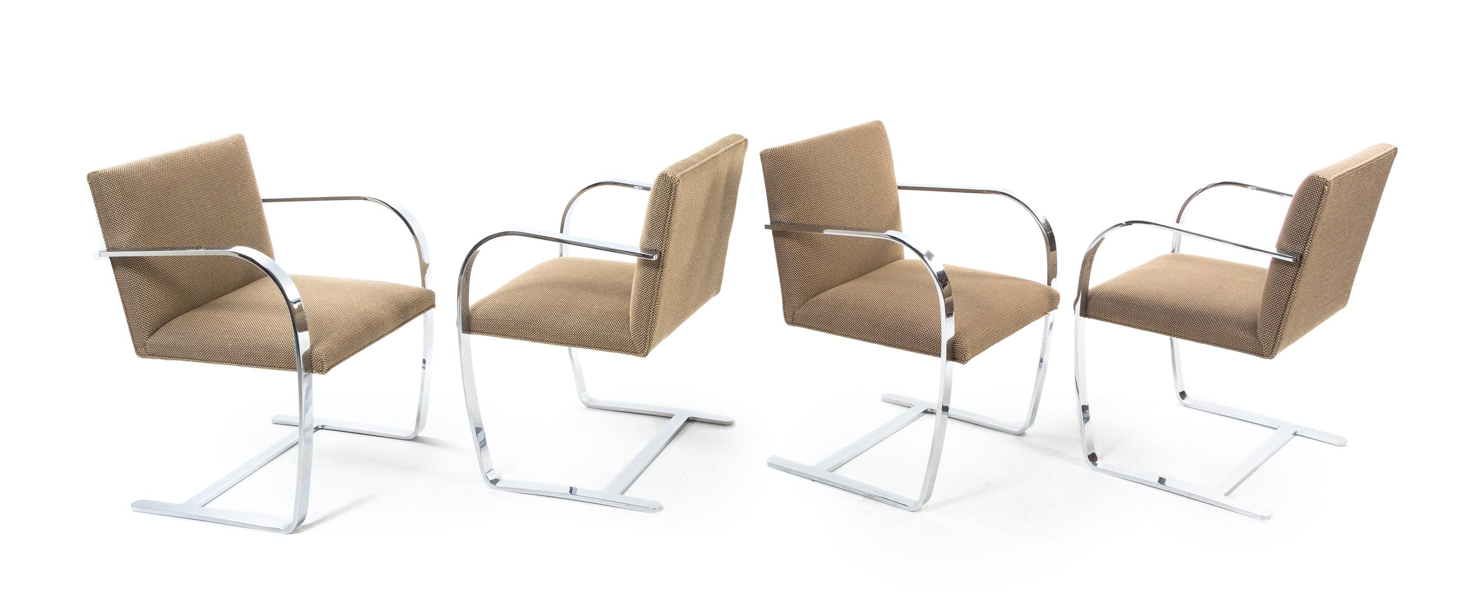 Ludwig Mies van Der Rohe (German/American, 1886-1969), KNOLL, a group of 8 BRNO chairs