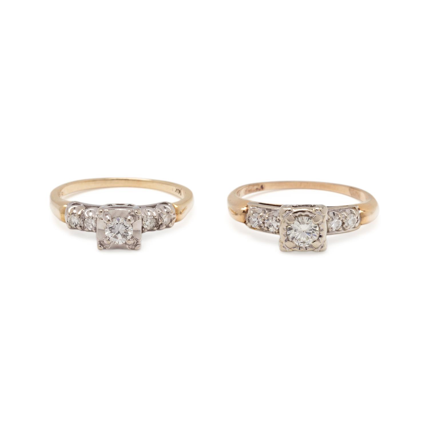 COLLECTION OF DIAMOND RINGS