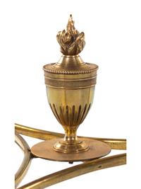 A Pair of Neoclassical Gilt Bronze and Marble-Top Guéridons