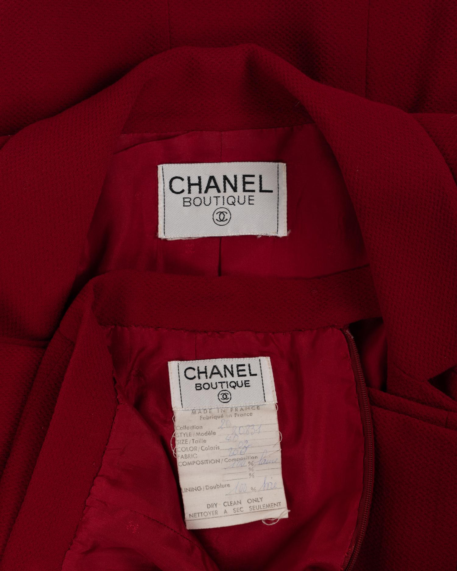 Two Chanel Two-Piece Skirt Suits, Late 1980s