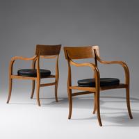 Pair of Alexandria Chairs, c. 1960 Dunbar, USA