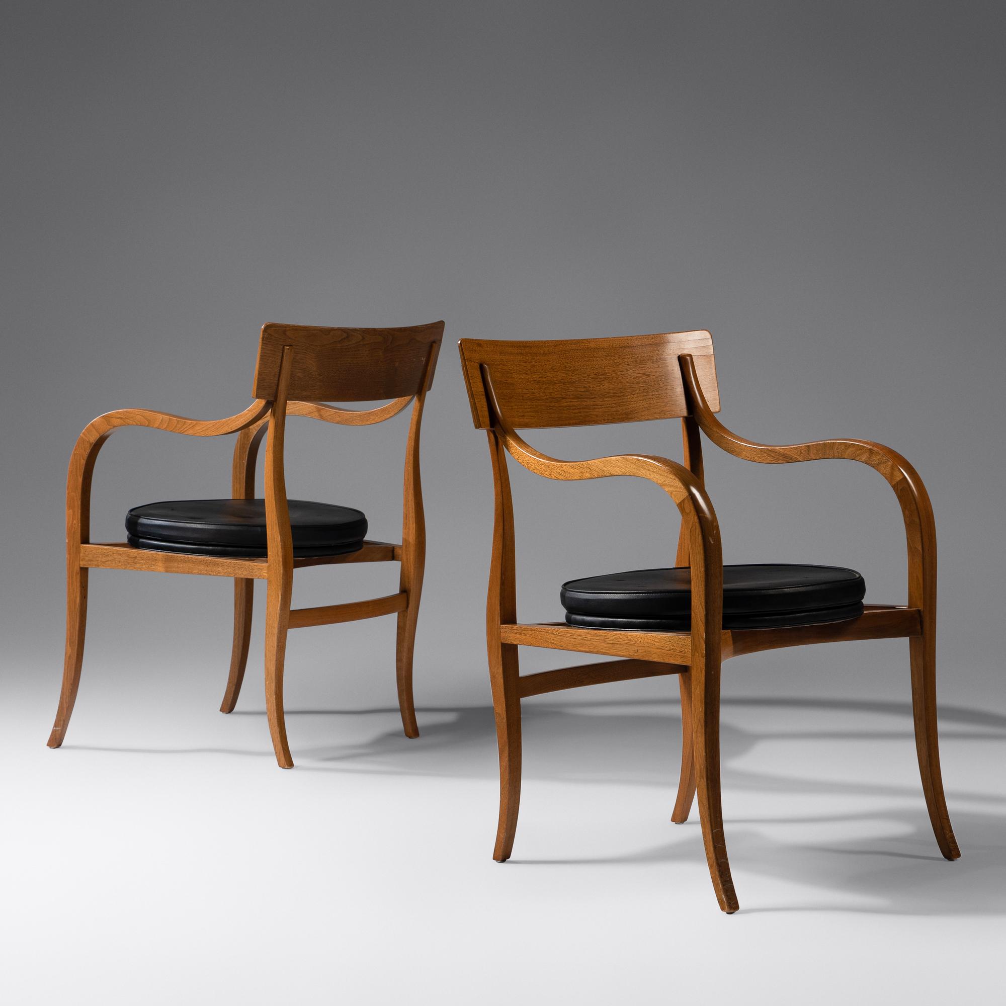 Pair of Alexandria Chairs, c. 1960 Dunbar, USA