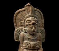 A Maya Rattle Figure