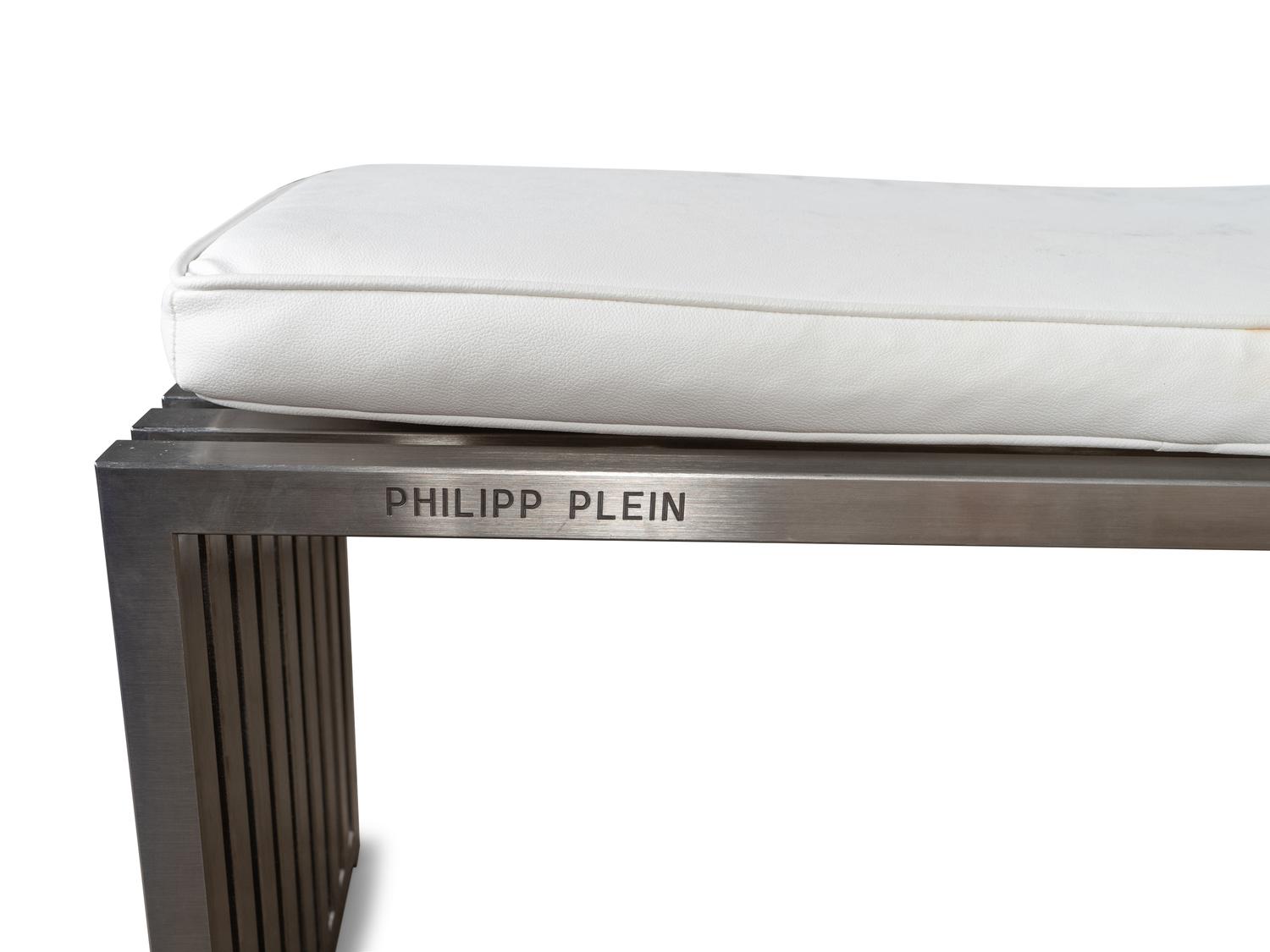 A Philip Plien Modernist Steel Bench — 20TH CENTURY