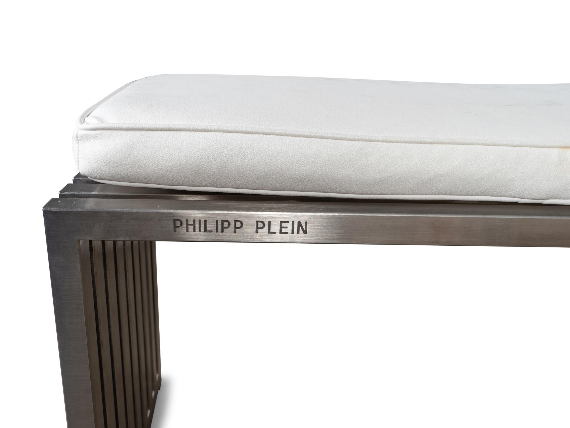 A Philip Plien Modernist Steel Bench — 20TH CENTURY