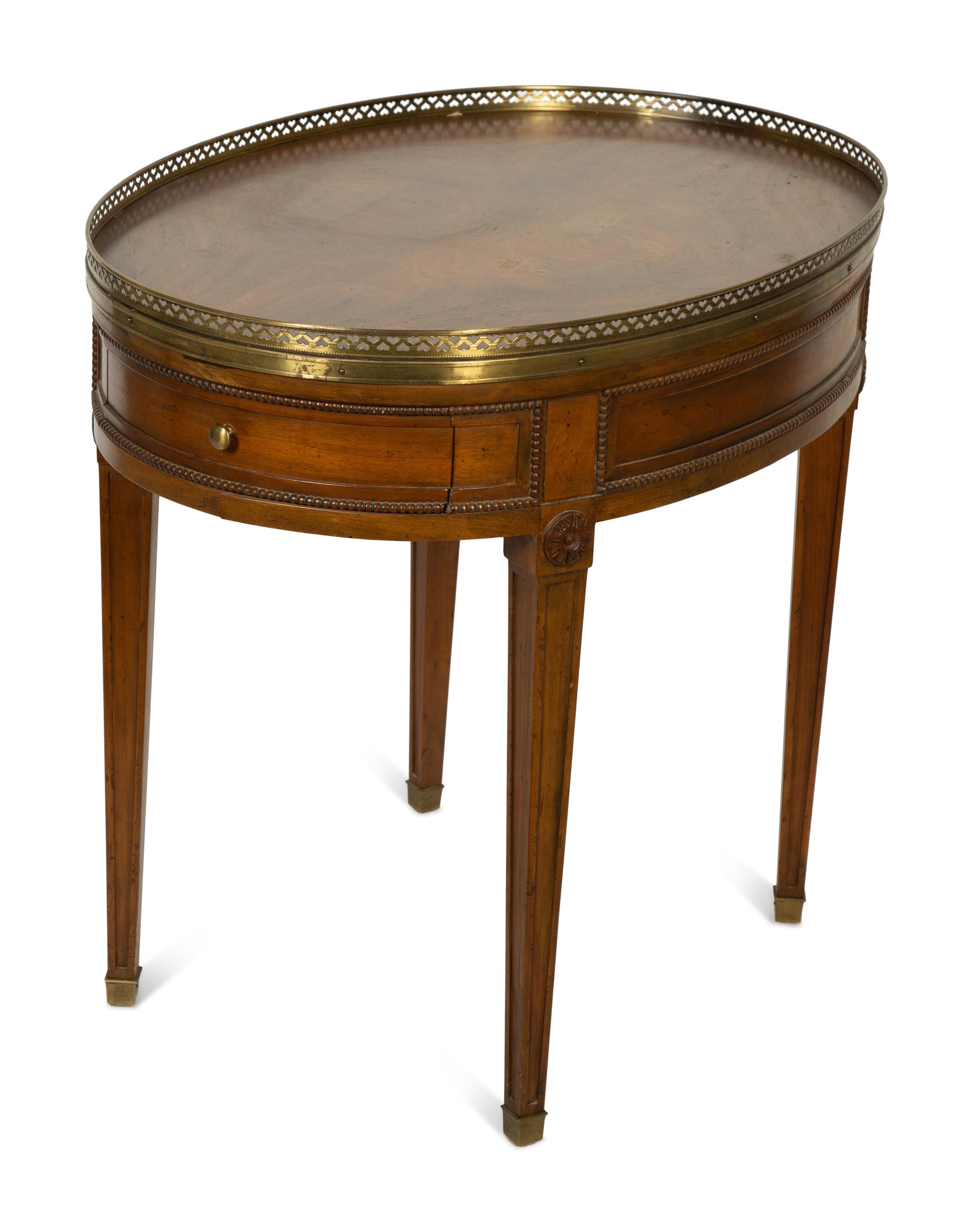 A Louis XVI Style Mahogany Side Table