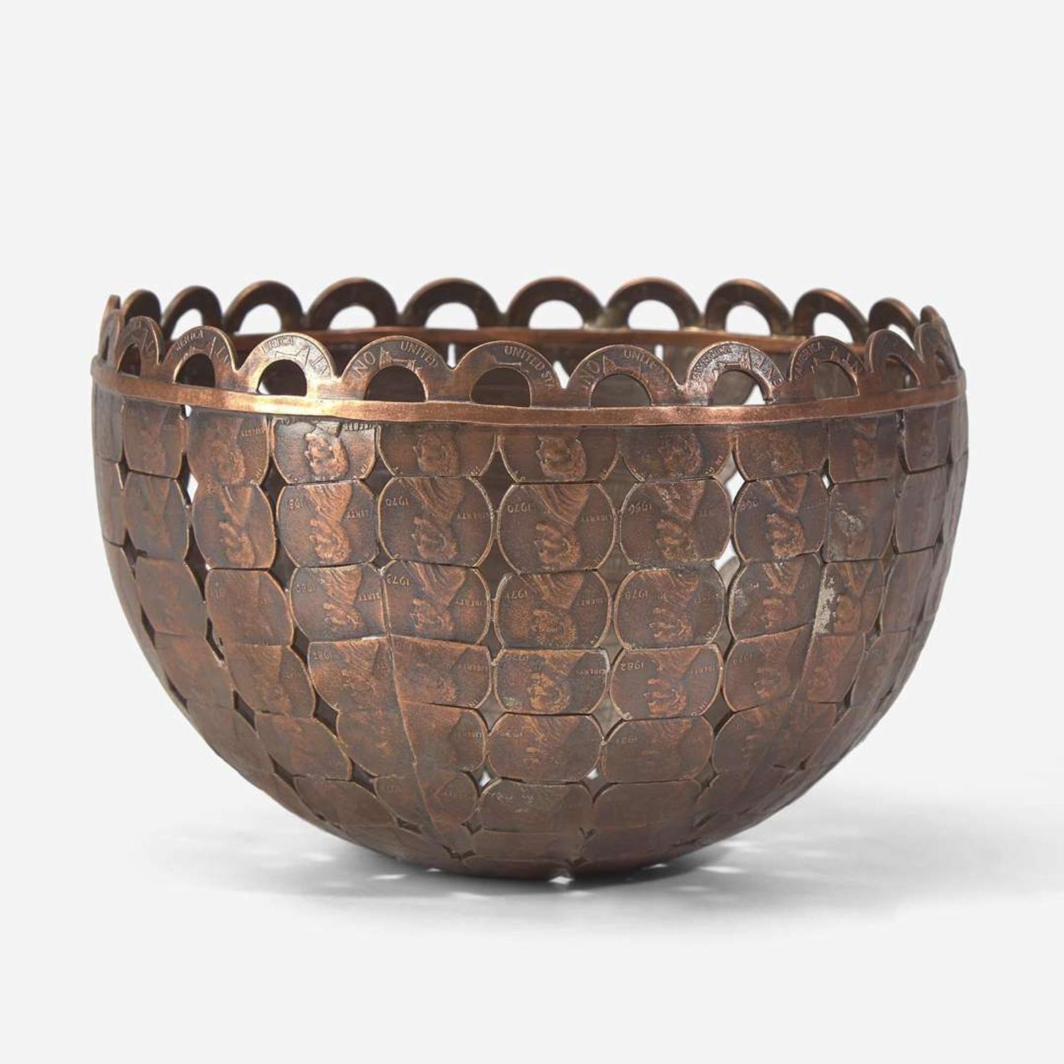 Stacey Lee Webber (American, b. 1982) Bowl from the "Coin Vessels" Series, USA, circa 2011