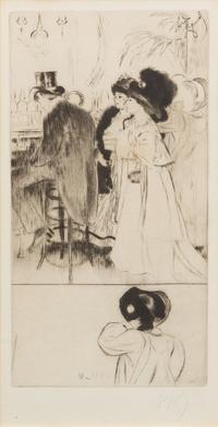 Louis Auguste Mathieu Legrand, (French, 1863-1951), Les bars, 1909 (Suite of 8)